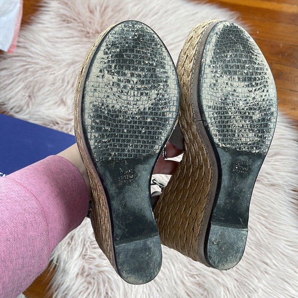 Stuart Weitzman 'Soho Gal' Espadrille Platform Sz 9.5 - Picture 16 of 16
